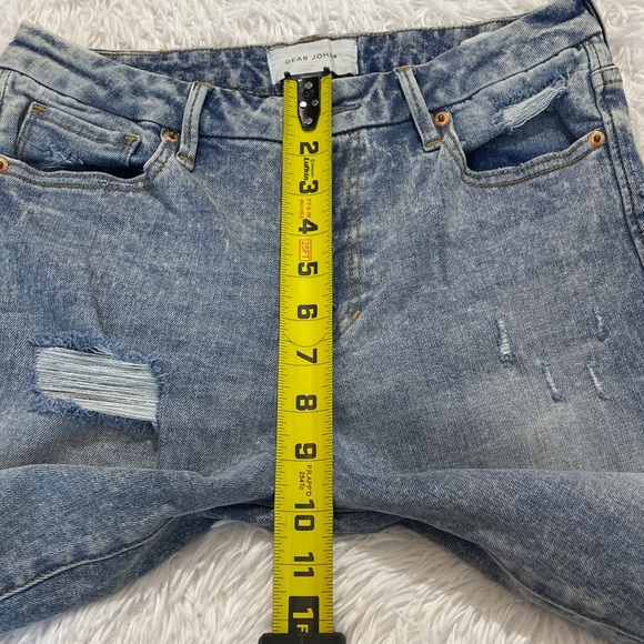 Dear John Light Blue Flare Distressed Jeans JEANNE WOMENS SIZE 29 - Picture 3 of 9